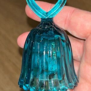 Fenton Blue Glass Bell